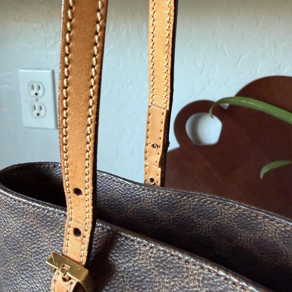 Celine Macadam Blason Leather Tote Bag - Picture 5 of 13